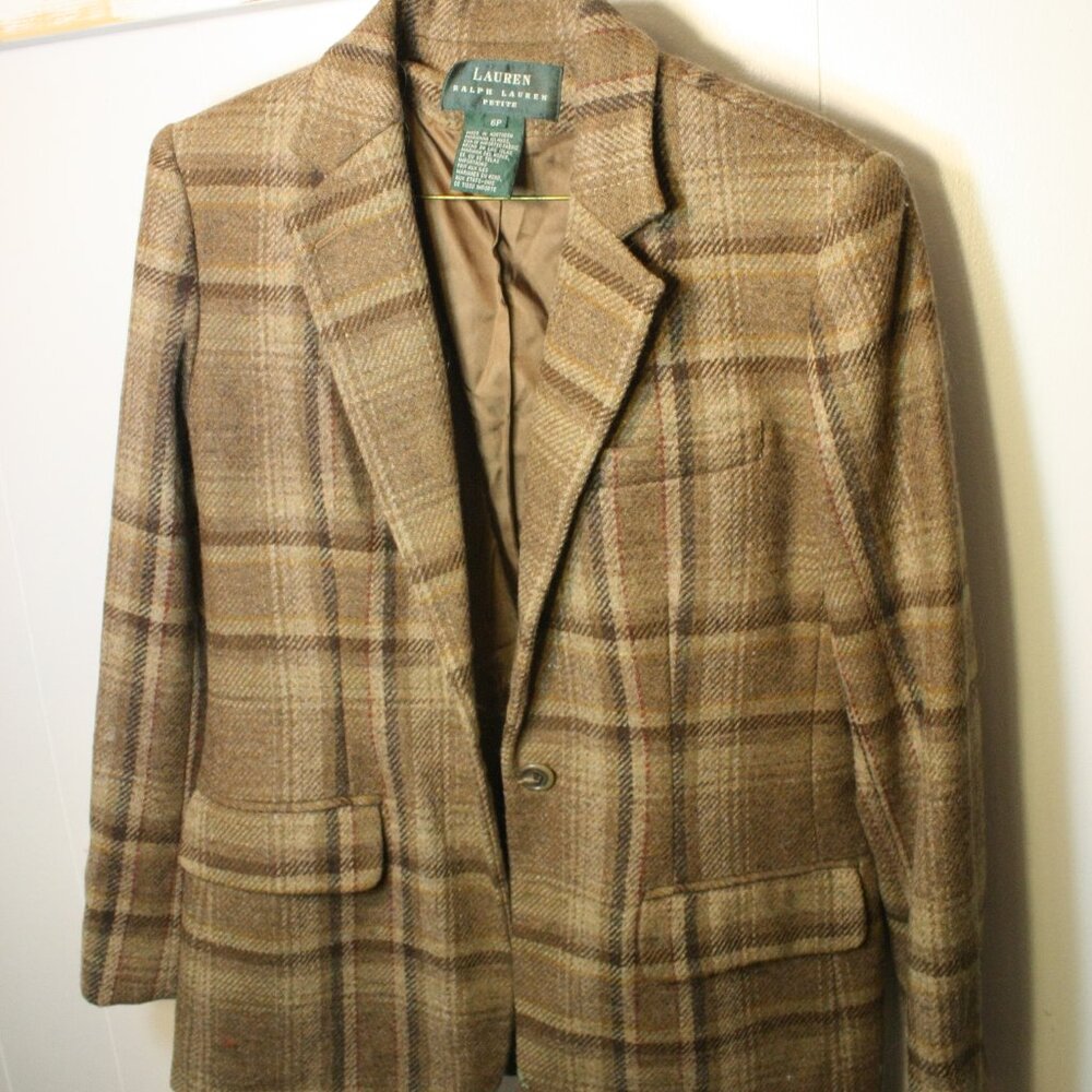 Vintage Ralph Lauren tweed blazer